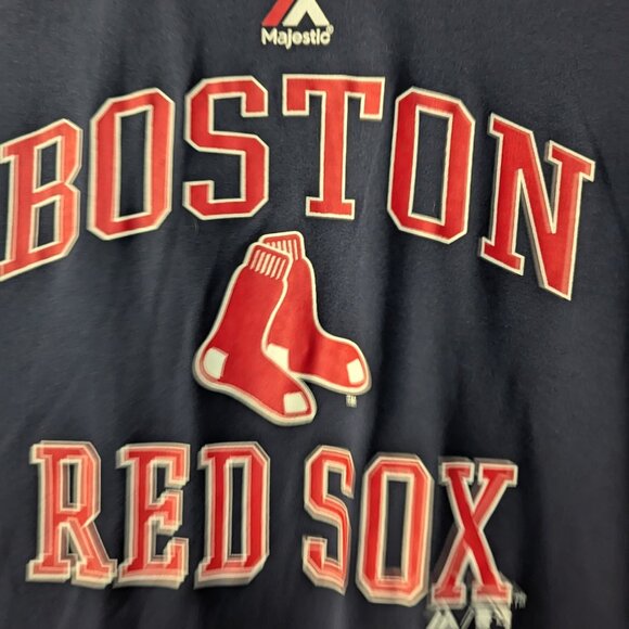 Majestic Athletic Youth MLB Boston Red Sox Navy Blue T-Shirt. Size L (14-16) - Picture 2 of 4